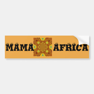 Golden Kaleidoscope Art Print Bumper Sticker
