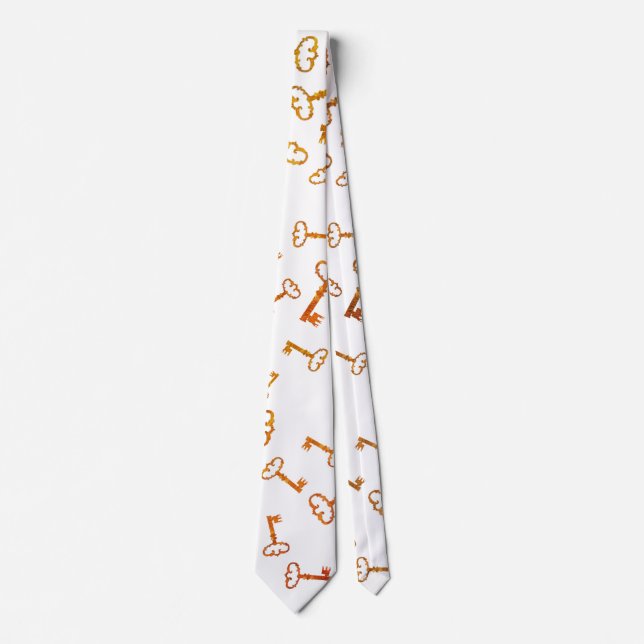 Golden Keys Vintage Keys Tie (Front)