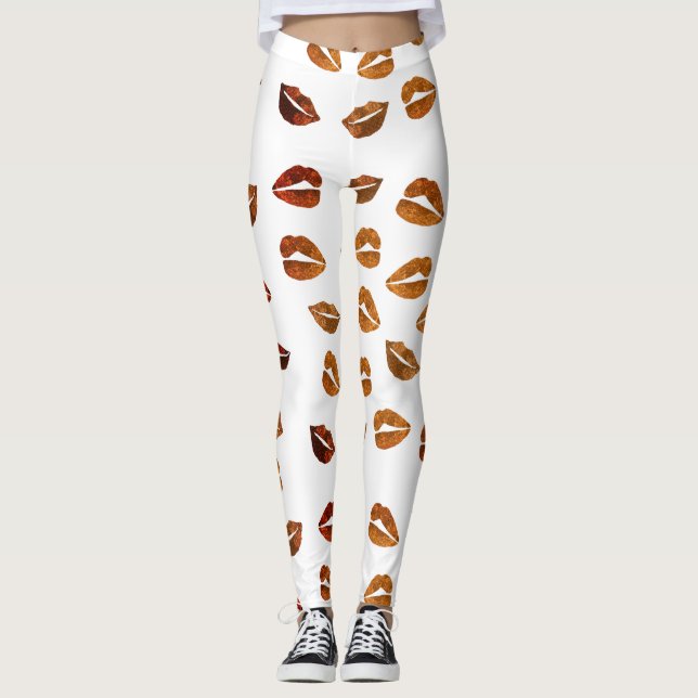 Golden Kisses Leggings (Front)