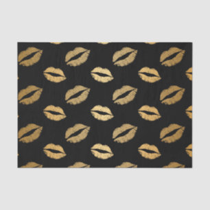 Golden kisses tissue paper