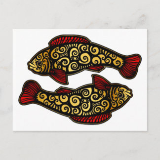 Golden Koi Postcard