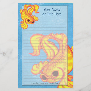 Golden Koi Stationery