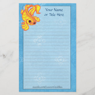 Golden Koi Stationery