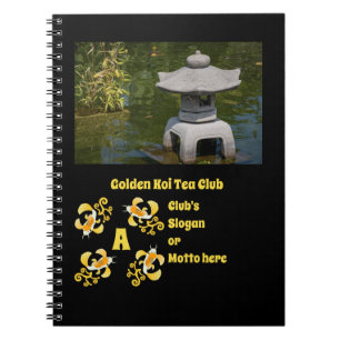 Golden Koi Tea Club Photo Notebook