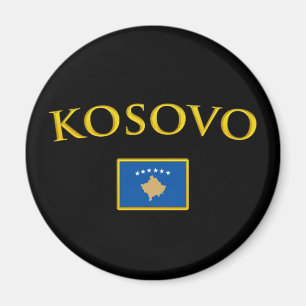 Golden Kosovo Magnet