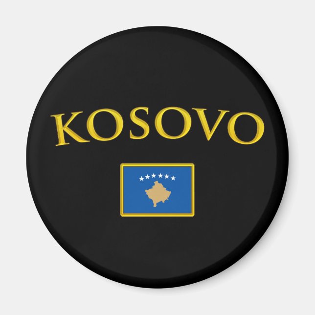 Golden Kosovo Magnet (Front)