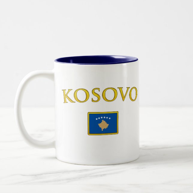 Golden Kosovo Two-Tone Coffee Mug (Left)