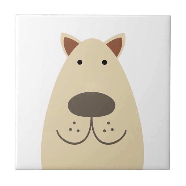 Golden Labrador Dog Tile (Front)