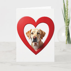 Golden Labrador Love Card