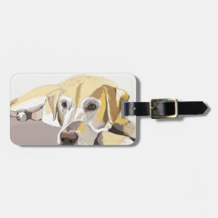 Golden Labrador Luggage Tag