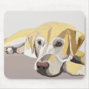 Golden Labrador Mouse Mat