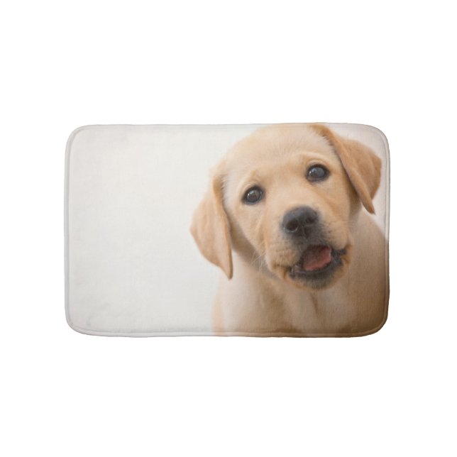 Golden Labrador Puppy Bath Mat (Front)