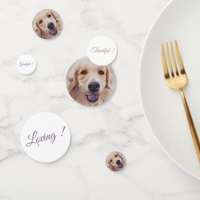 Golden Labrador Puppy Birthday Confetti (Group)