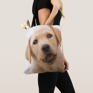 Golden Labrador Puppy Tote Bag