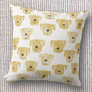 Golden Labrador Retriever Dog Cushion