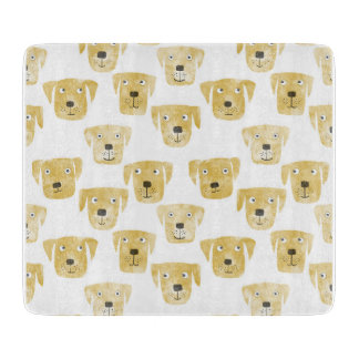 Golden Labrador Retriever Dog Cutting Board