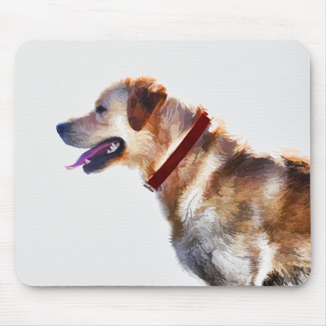 Golden Labrador Retriever Dog-lover Gift Mouse Mat (Front)