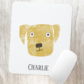 Golden Labrador Retriever Dog Mouse Mat