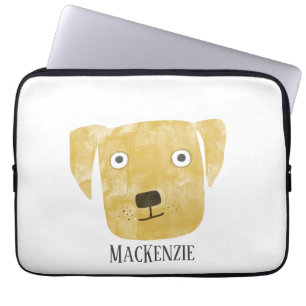 Golden Labrador Retriever Dog Name  Laptop Sleeve