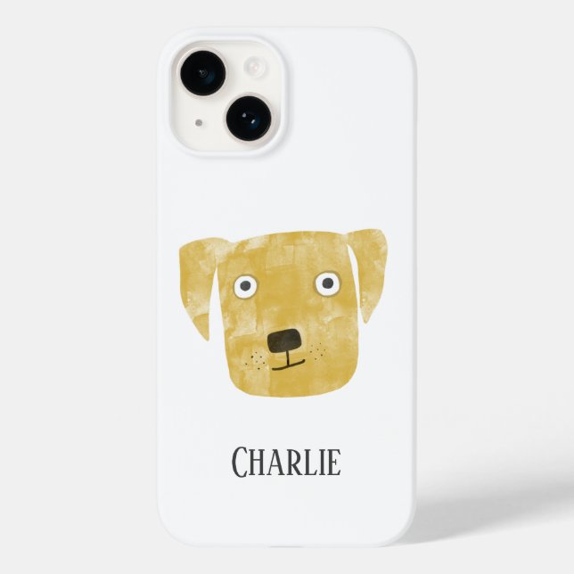 Golden Labrador Retriever Dog Personalised Case-Mate iPhone Case (Back)