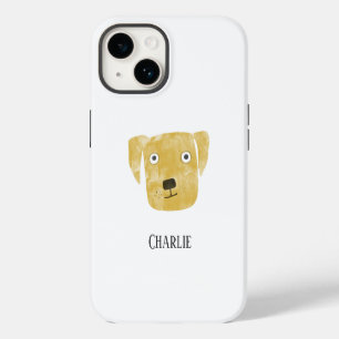 Golden Labrador Retriever Dog Personalised iPhone 14 Case