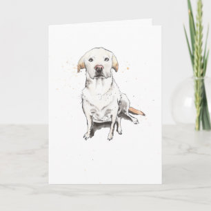 Golden Labrador retriever funny Dog Birthday Card