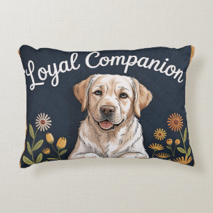 Golden Labrador Retriever Quilt Design – Playful Decorative Cushion
