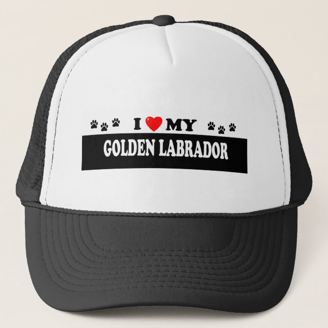 GOLDEN LABRADOR TRUCKER HAT (Front)