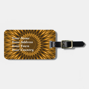 Golden Lagoon Luggage Tag
