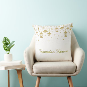 Golden Lantern Garland Pillow