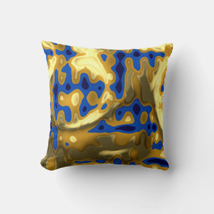 Golden Lapislazuli colours  Cushion