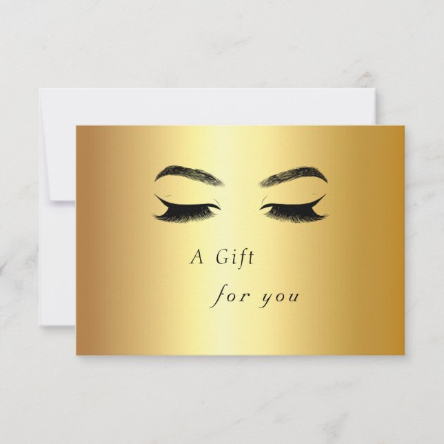 Golden Lashes & Brow Beauty Salon gift certificate (Front)