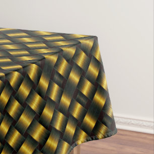 Golden Lattice 8 Tablecloth