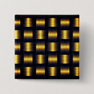 Golden Lattice Gold Button