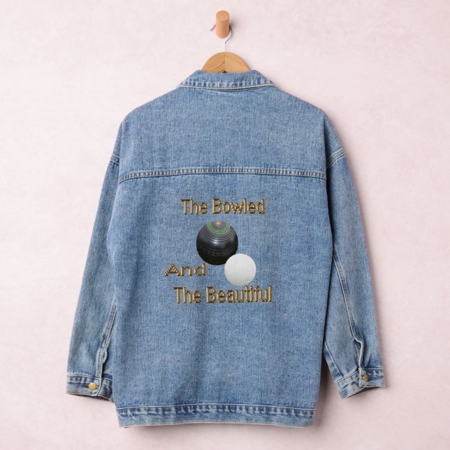 Golden Lawn Bowls Bowled Beautiful, Denim Jacket (Hangar)
