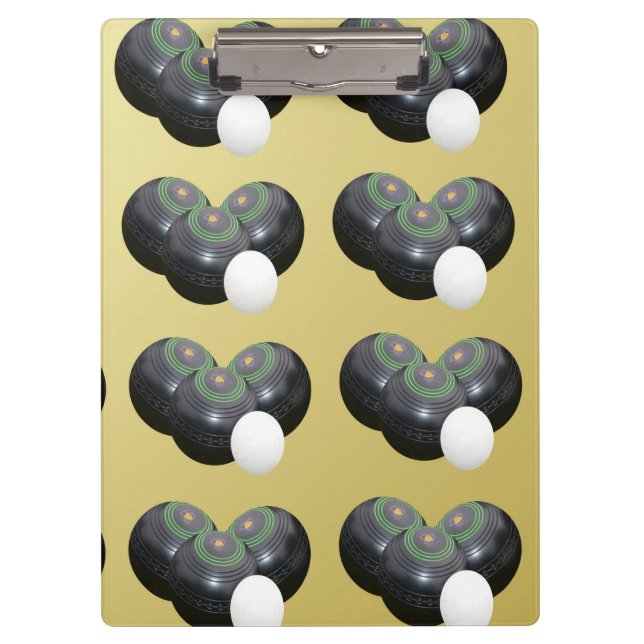 Golden Lawn Bowls, Clip Board (Front)