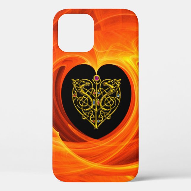 GOLDEN LEAF,  black orange yellow Case-Mate iPhone Case (Back)