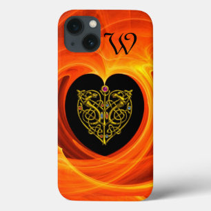 GOLDEN LEAF,  black orange yellow iPhone 13 Case
