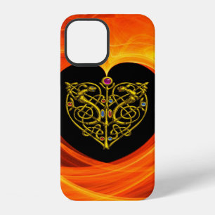 GOLDEN LEAF, black orange yellow iPhone 12 Case