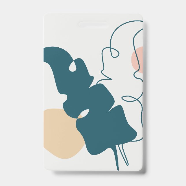 Golden leaf design ID badge (Front)