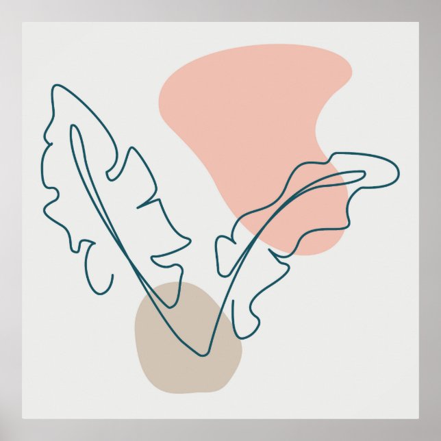 Golden leaf design poster (Front)