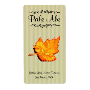 Golden Leaf Home brewed beer Labels