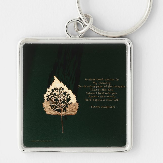 Golden Leaf Key Ring (Front)