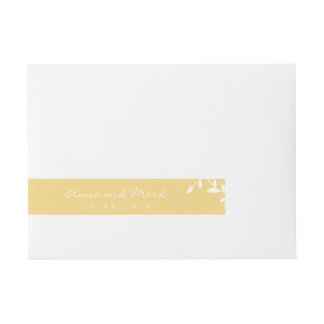 Golden Leaf Long Label