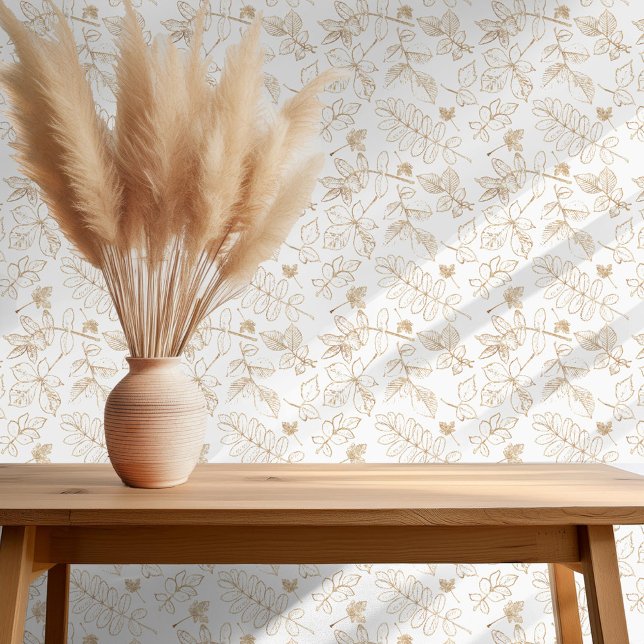 Golden Leaf Pattern ID655 Wallpaper (Creator Uploaded)