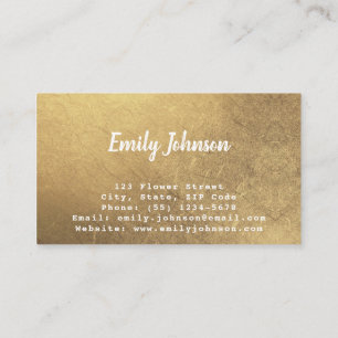 Golden Leaf Style Solutions Business Card