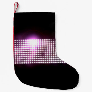 Golden leather upholstery, a closeup shot small christmas stocking