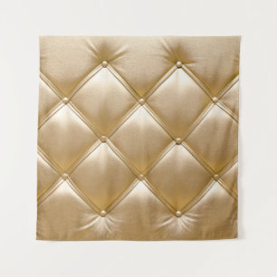 Golden Leather Upholstery Closeup Tapestry