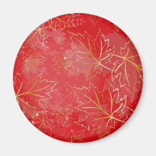 Golden Leaves 6 Magnet