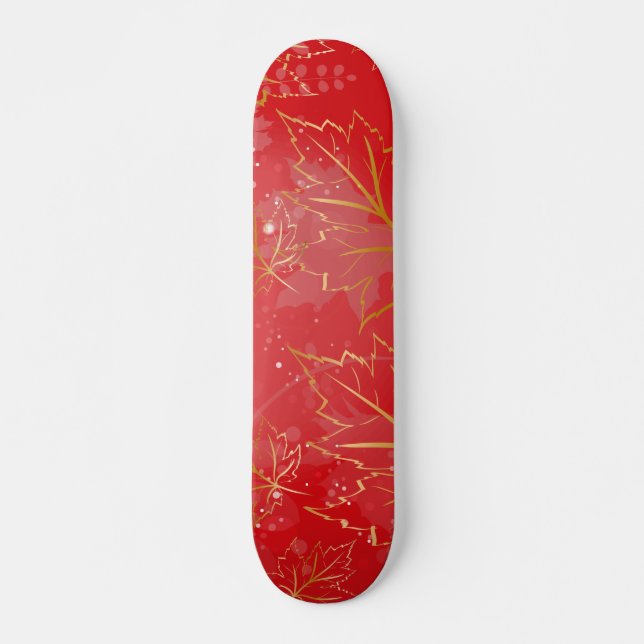 Golden Leaves 6 Skateboard (Front)